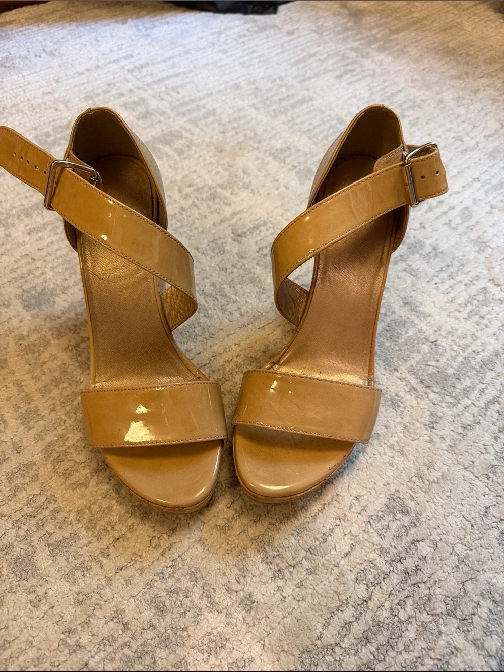 Stuart Weitzman patent wedges - Picture 2 of 5